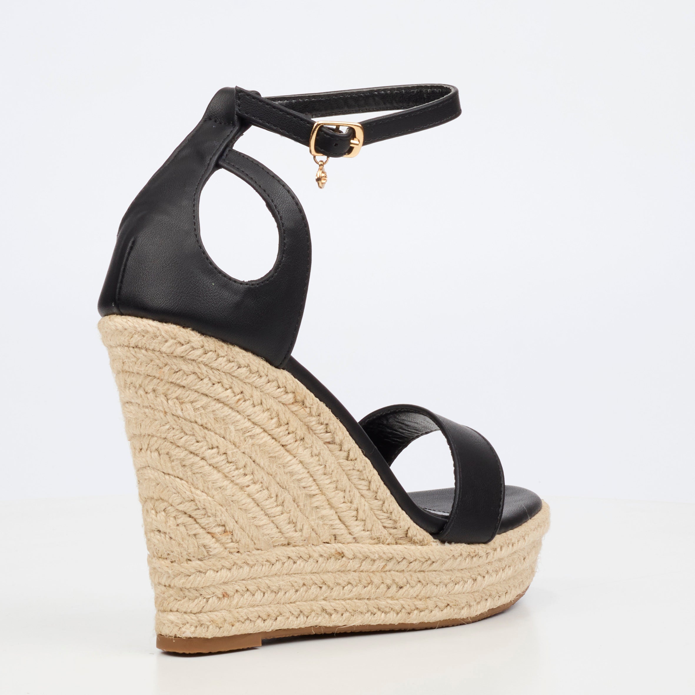 Miss Black Moniker 12 Wedge - Black footwear Miss Black