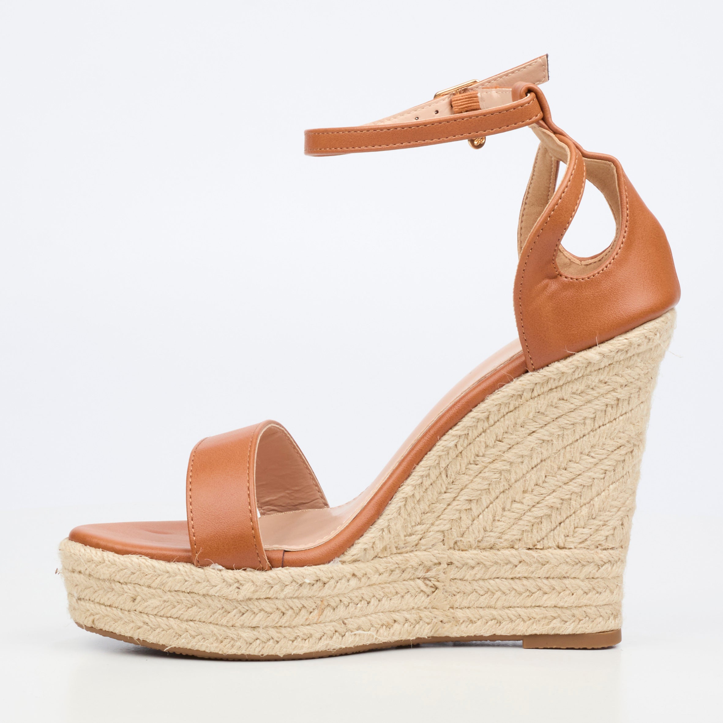 Miss Black Moniker 12 Wedge - Tan footwear Miss Black