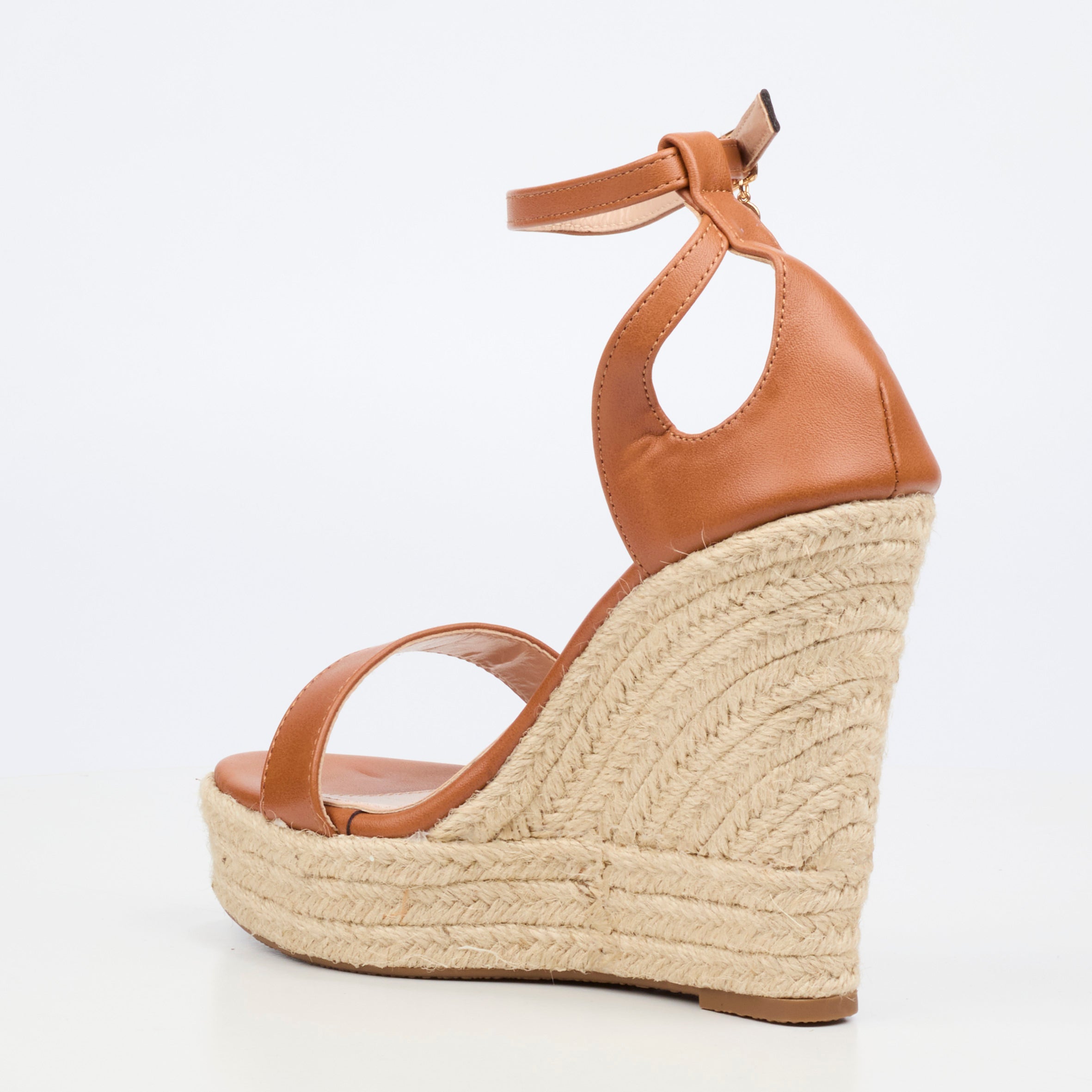 Miss Black Moniker 12 Wedge - Tan footwear Miss Black