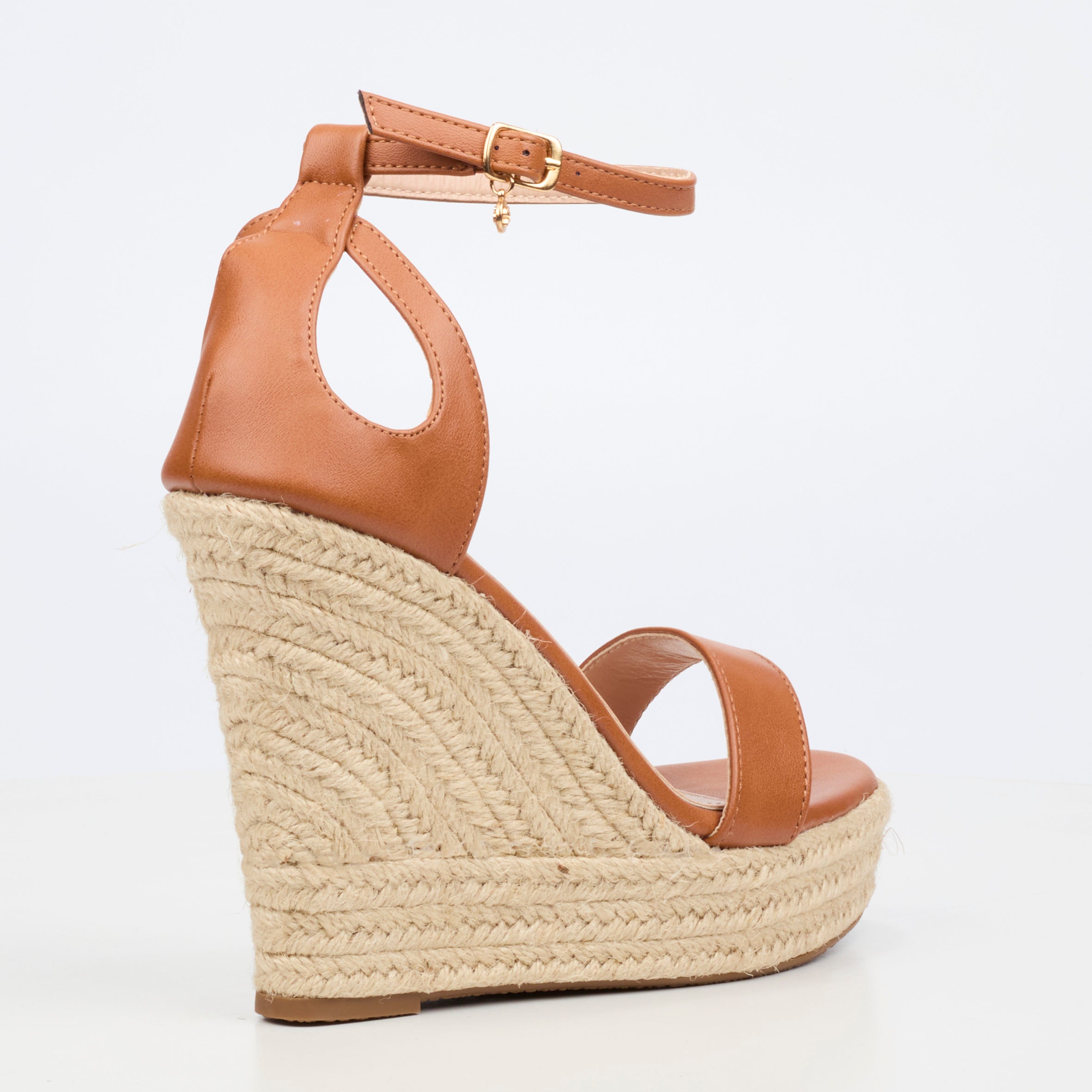 Miss Black Moniker 12 Wedge - Tan footwear Miss Black