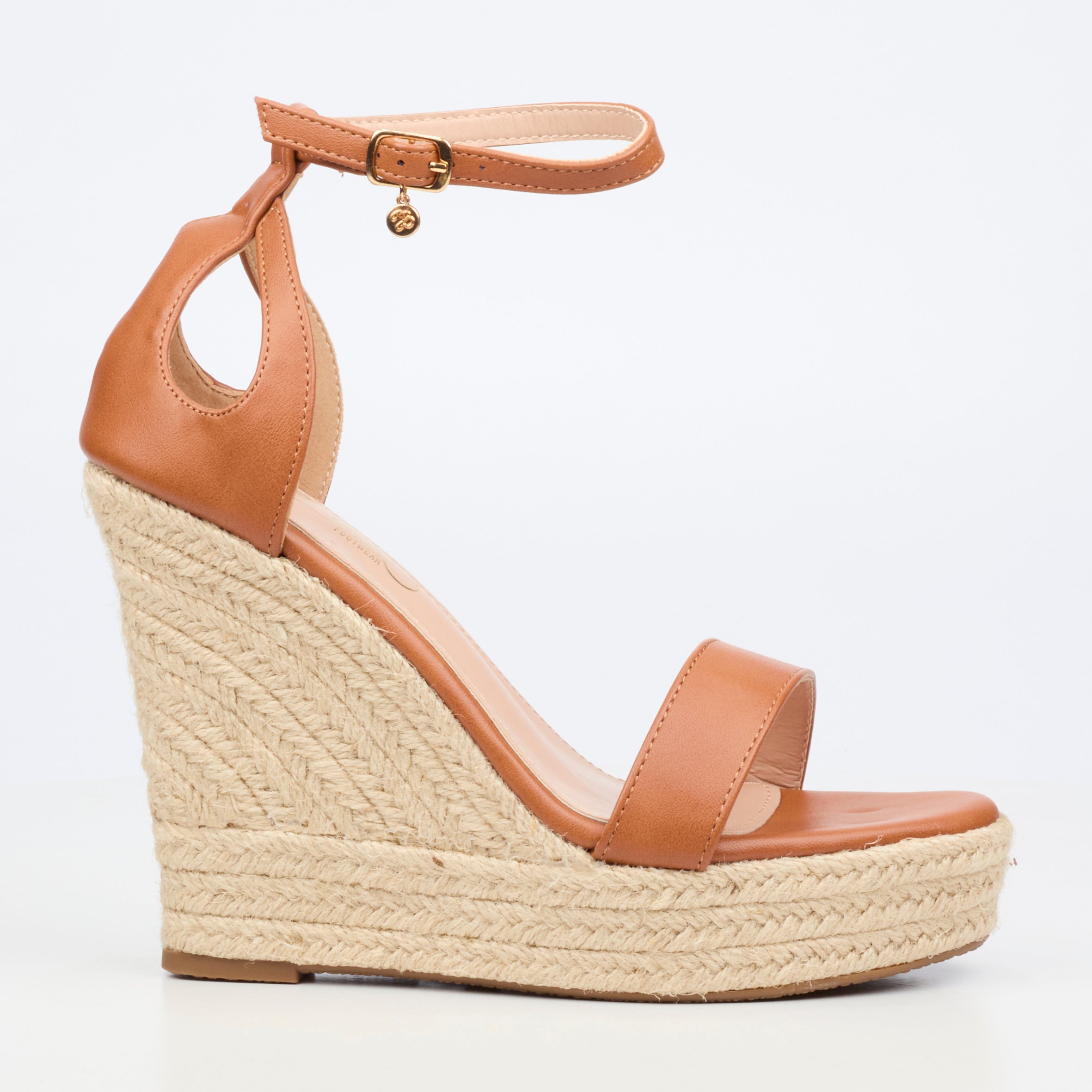 Miss Black Moniker 12 Wedge - Tan footwear Miss Black