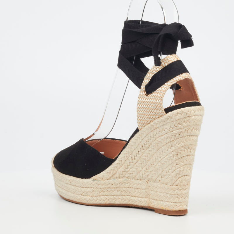 Miss Black Moniker 2 Wedge - Black footwear Miss Black   