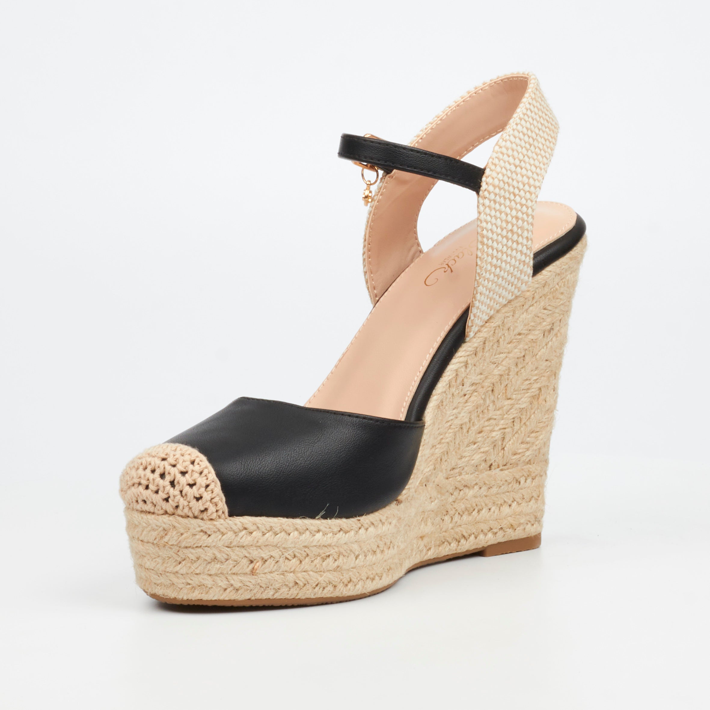 Miss Black Moniker 9 Wedge - Black