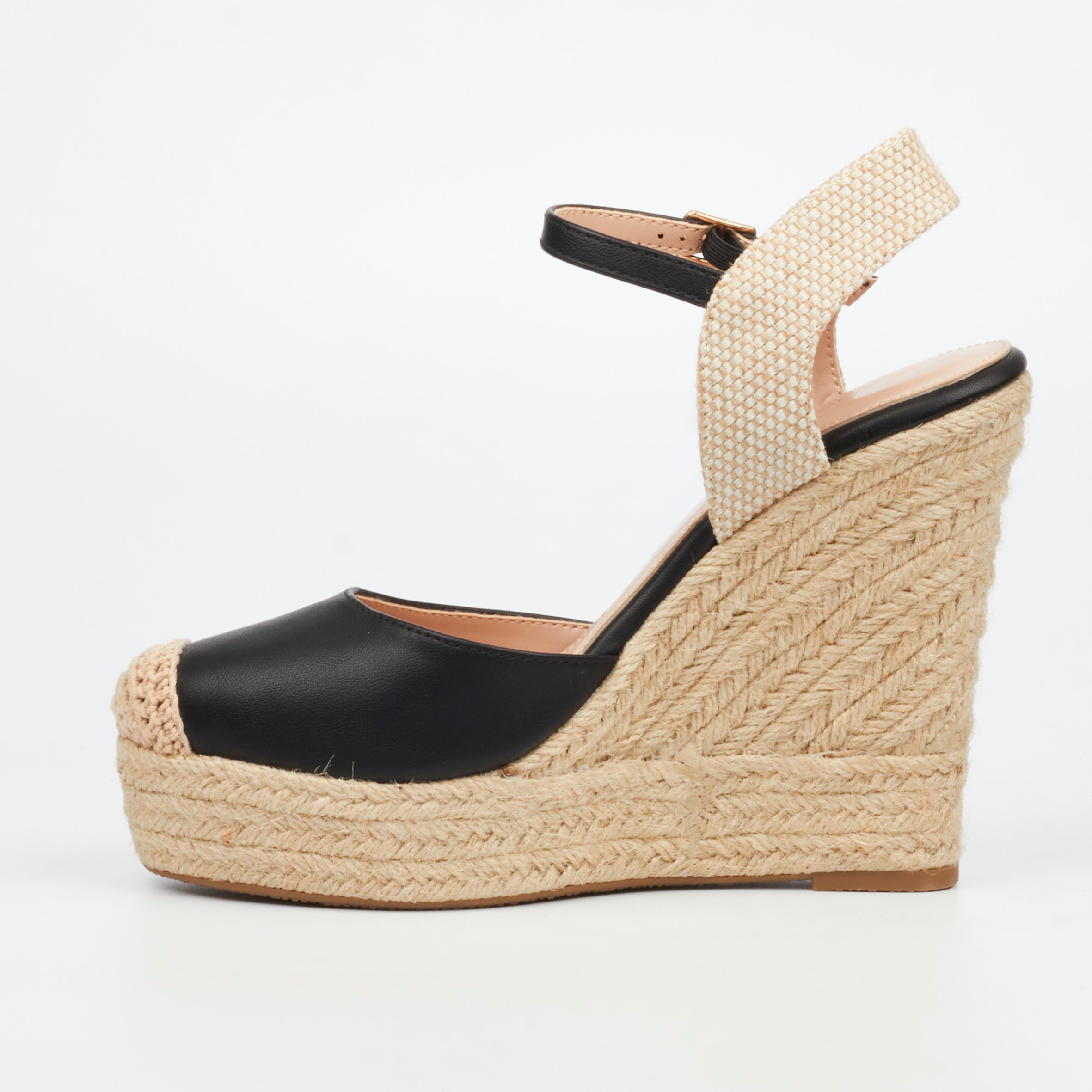 Miss Black Moniker 9 Wedge - Black