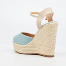 Miss Black Moniker 9 Wedge - Blue footwear Miss Black