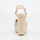 Miss Black Moniker 9 Wedge - Blue footwear Miss Black