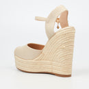 Miss Black Moniker 9 Wedge - Bone footwear Miss Black