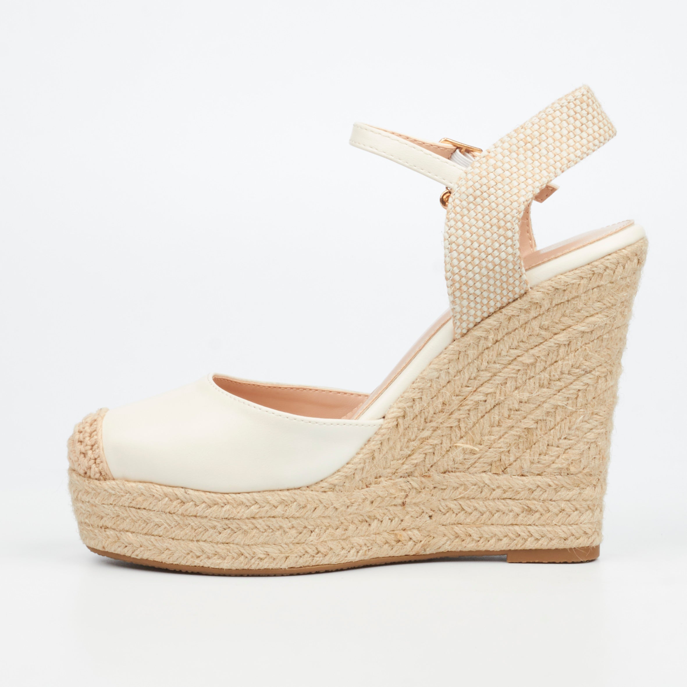 Miss Black Moniker 9 Wedge - Ivory