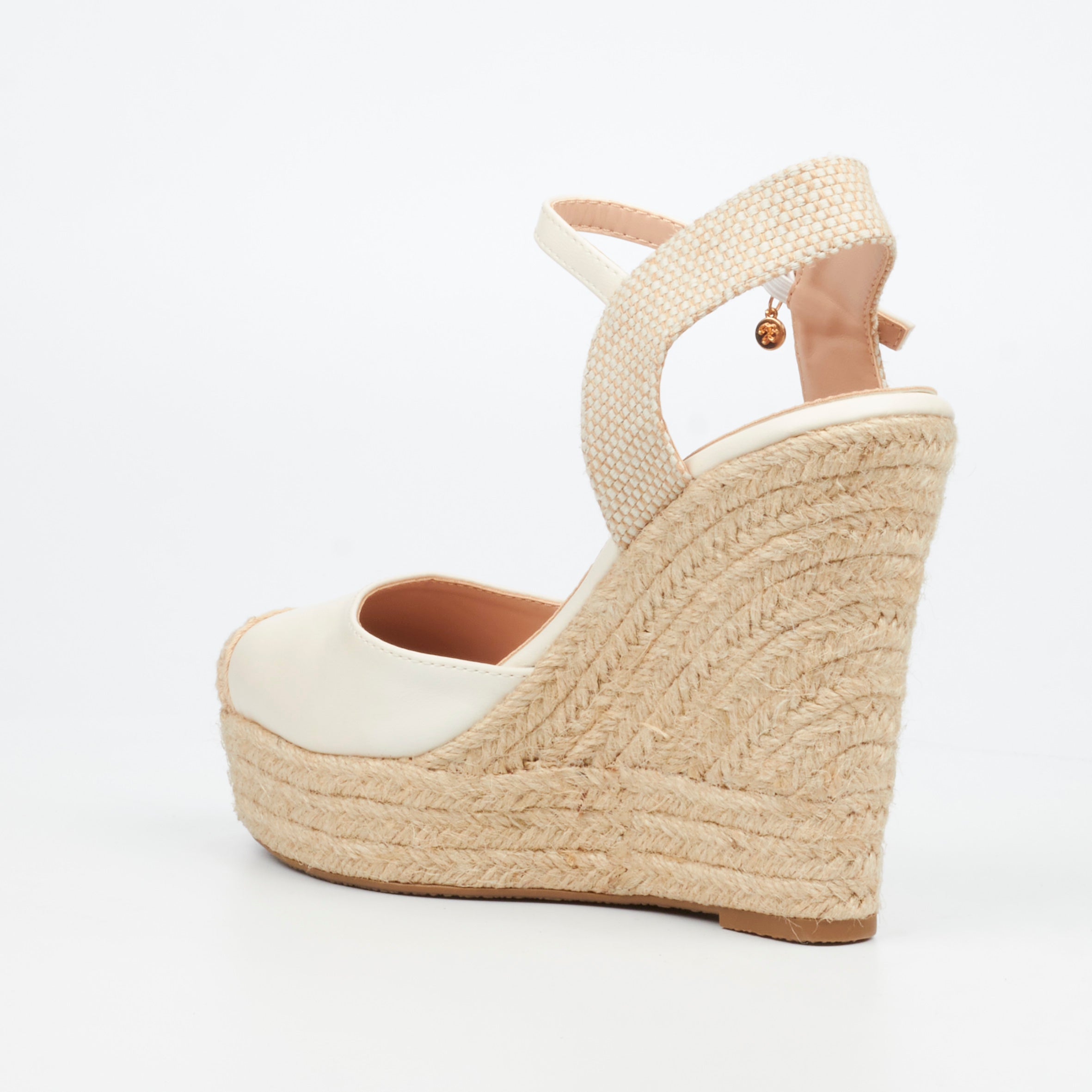 Miss Black Moniker 9 Wedge - Ivory