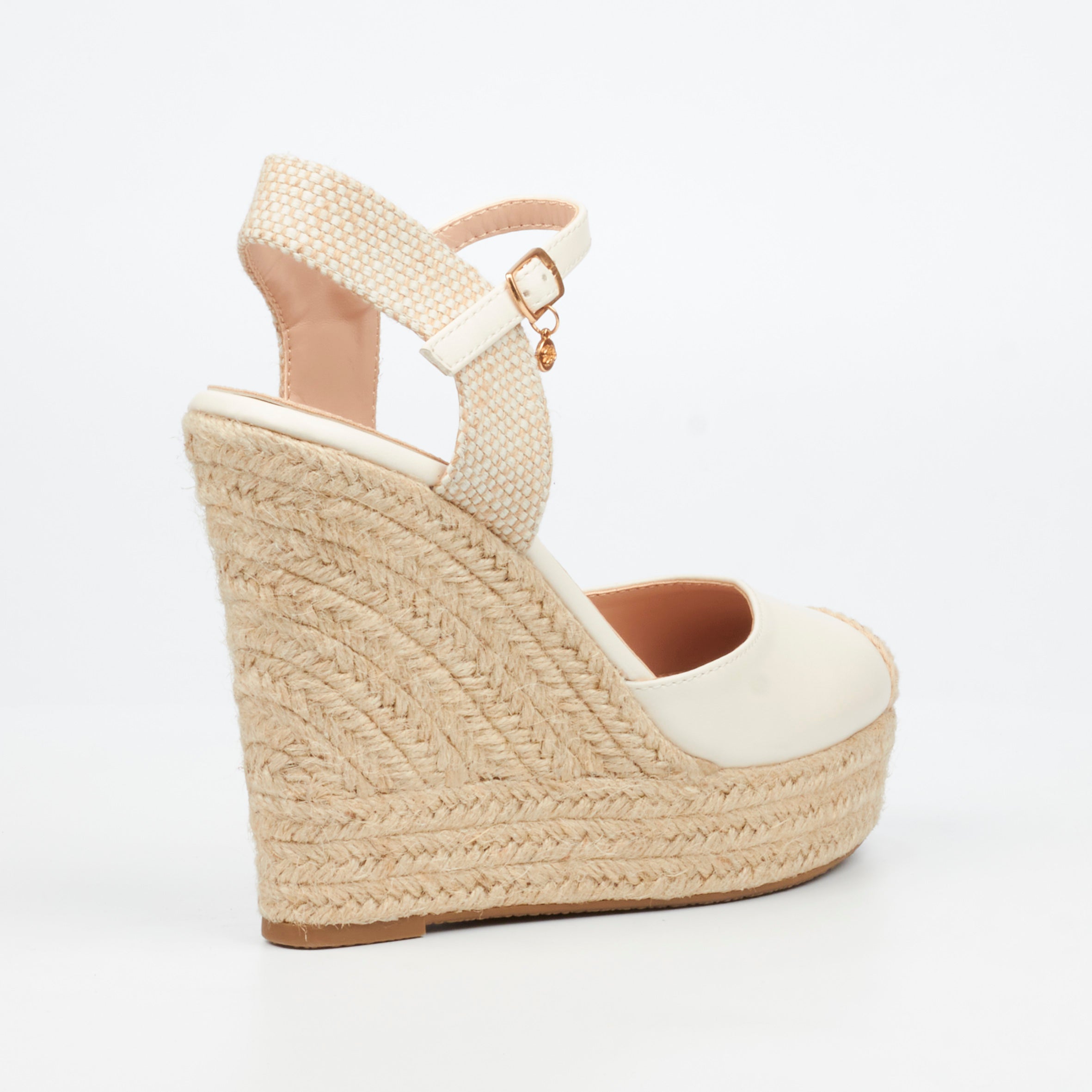 Miss Black Moniker 9 Wedge - Ivory
