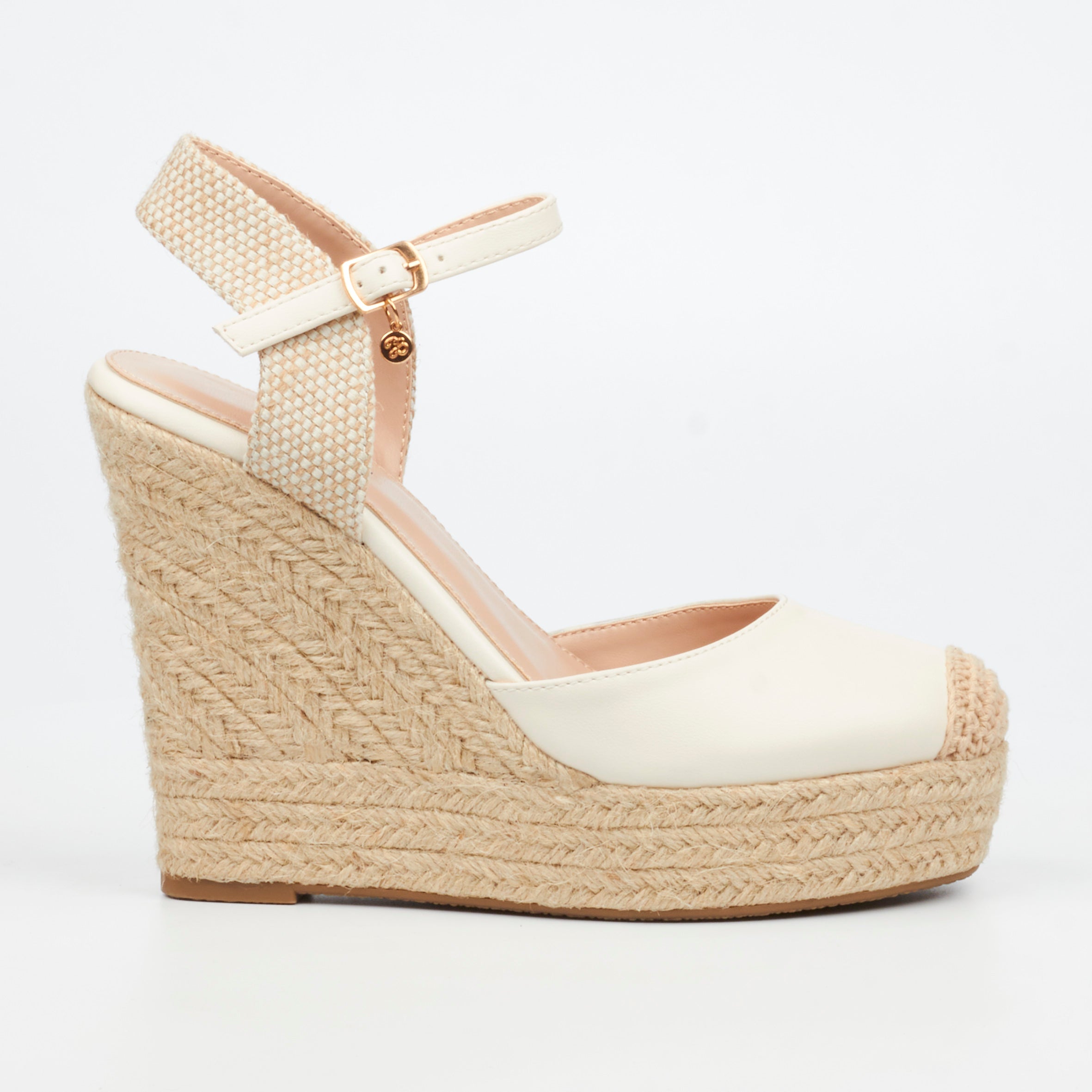 Miss Black Moniker 9 Wedge - Ivory