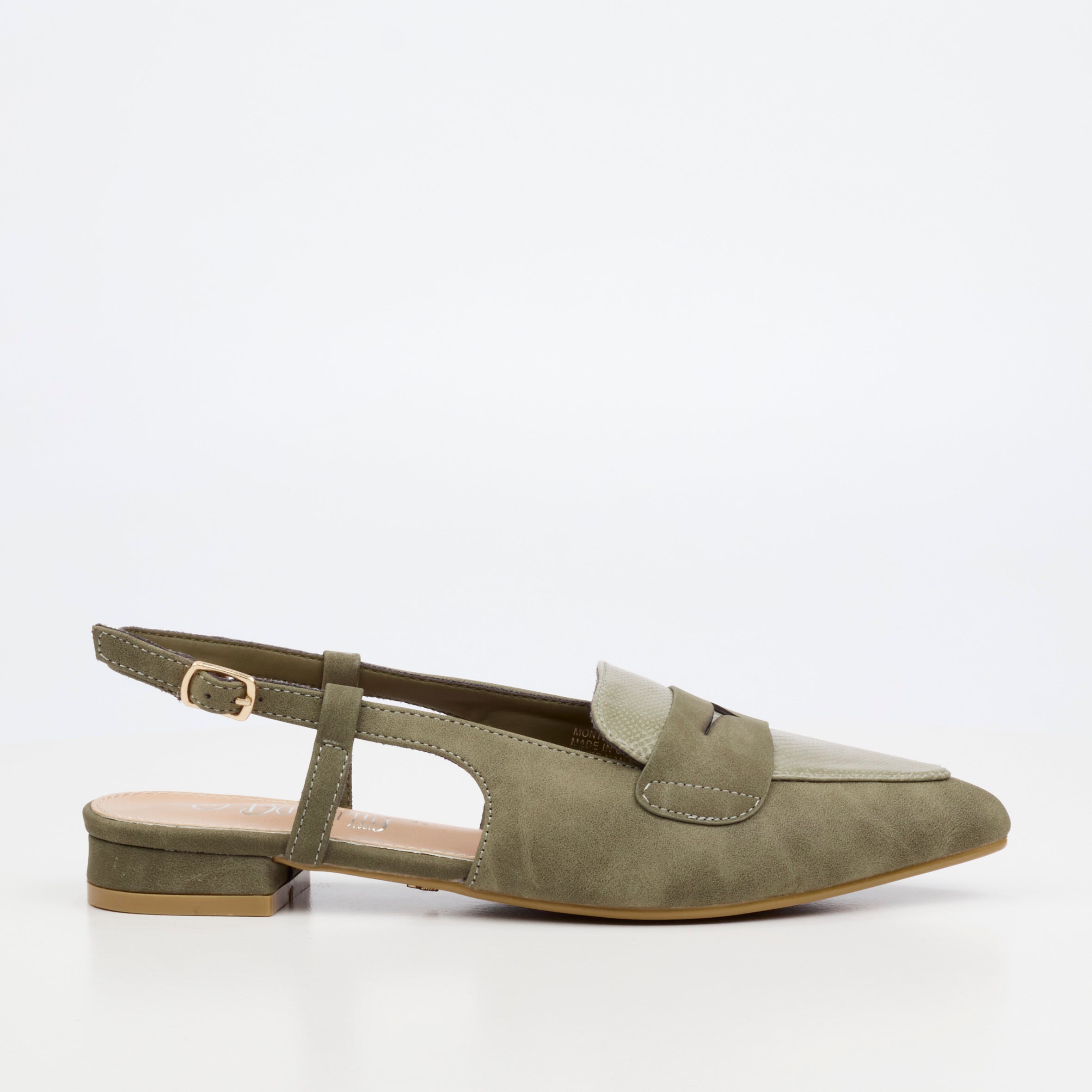 Butterfly Feet Monte 1 Heel - Olive footwear Butterfly Feet