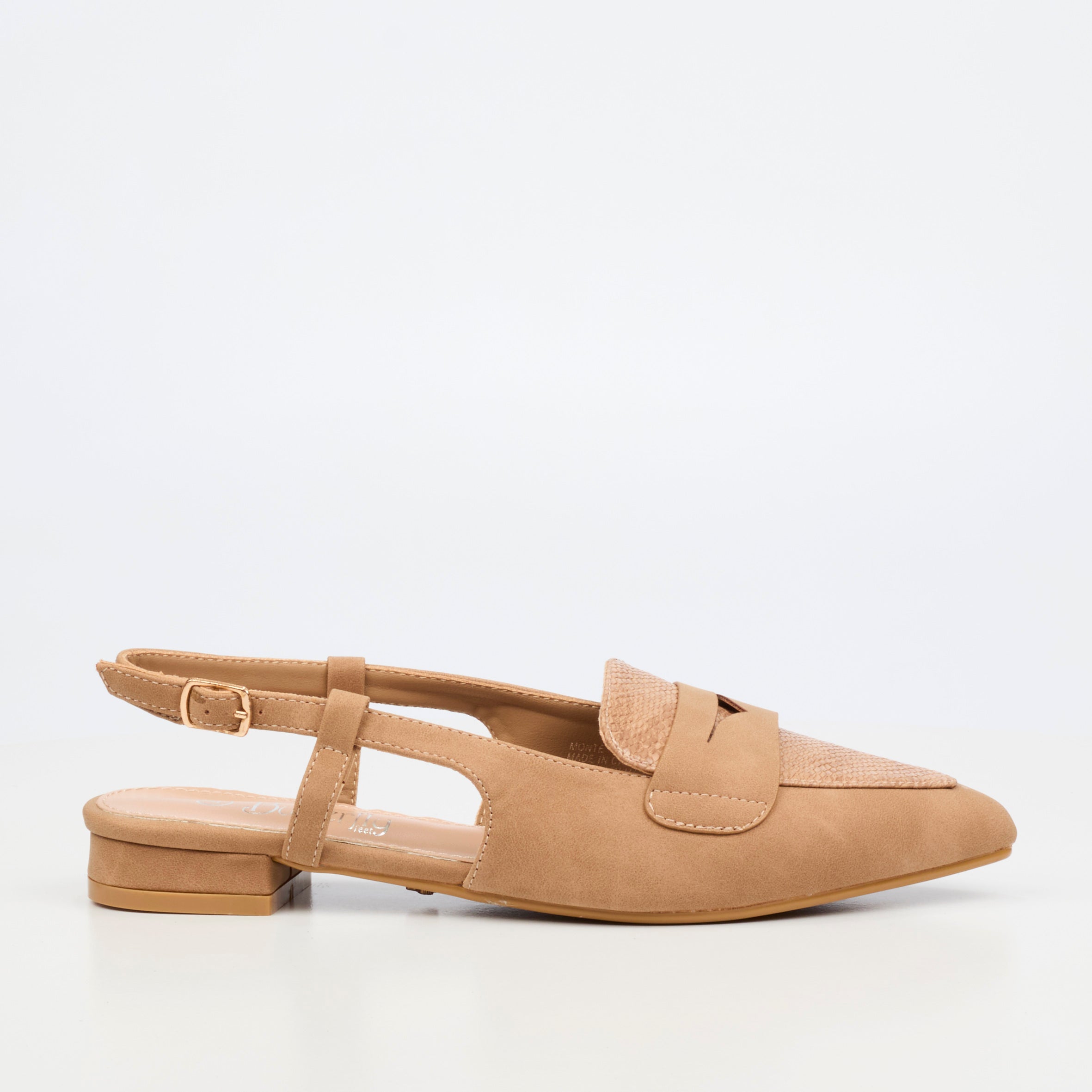 Butterfly Feet Monte 1 Heel - Taupe footwear Butterfly Feet