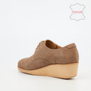 Nicci Tyler Morrison 1 Handcrafted Suede Casual Shoe - Taupe footwear Nicci Tyler