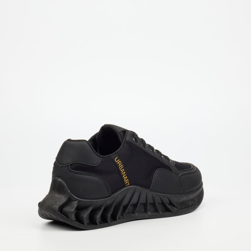 Urbanart Motion 1 Lycra Sneaker - Black footwear UBRT   