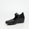Butterfly Classics Moxie 1 Faux Leather Low Wedge - Black footwear Butterfly Classics