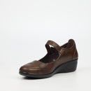 Butterfly Classics Moxie 1 Faux Leather Low Wedge - Chocolate footwear Butterfly Classics