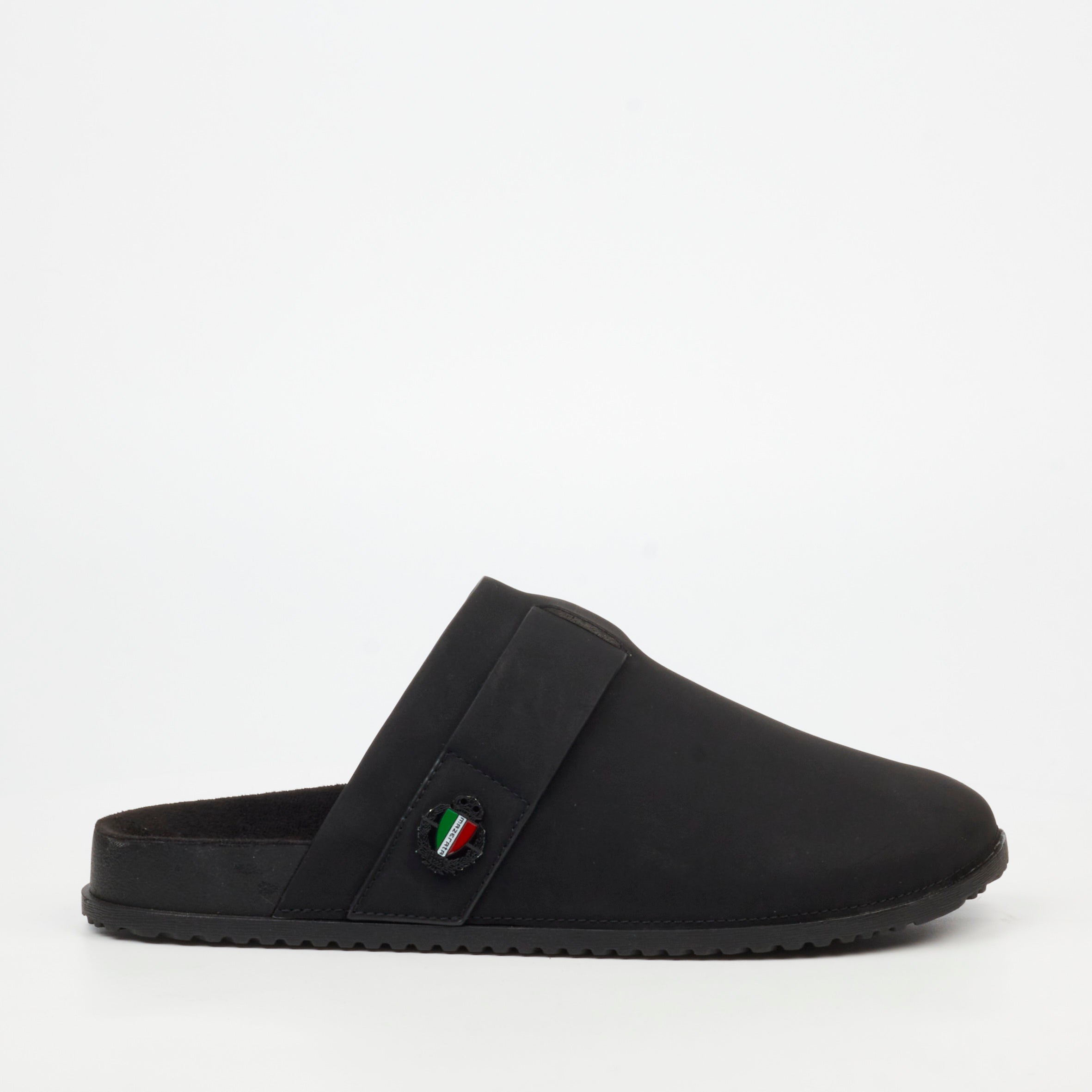 Mazerata Mule 1 Faux Nubuck Shoe - Black footwear Mazerata