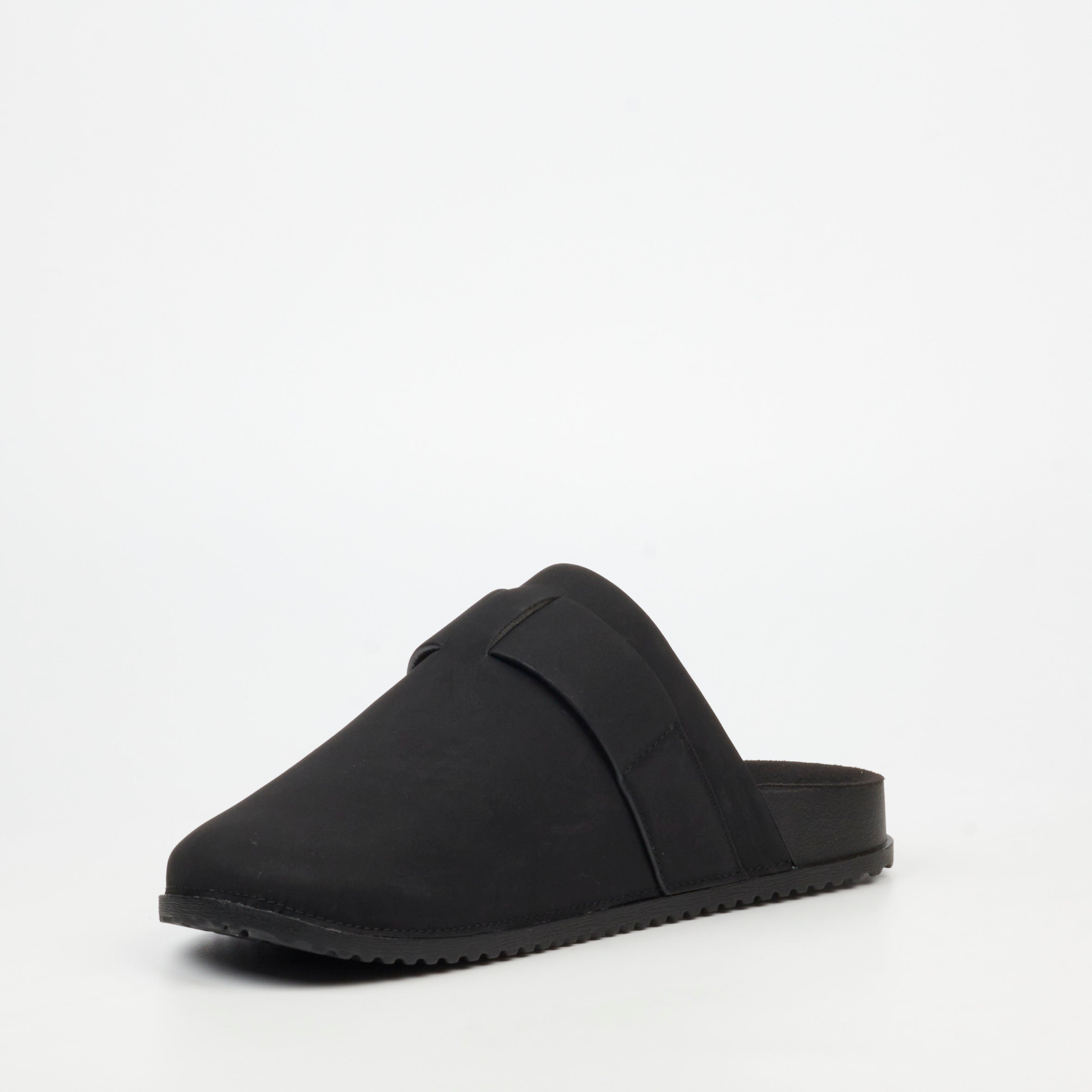 Mazerata Mule 1 Faux Nubuck Shoe - Black footwear Mazerata