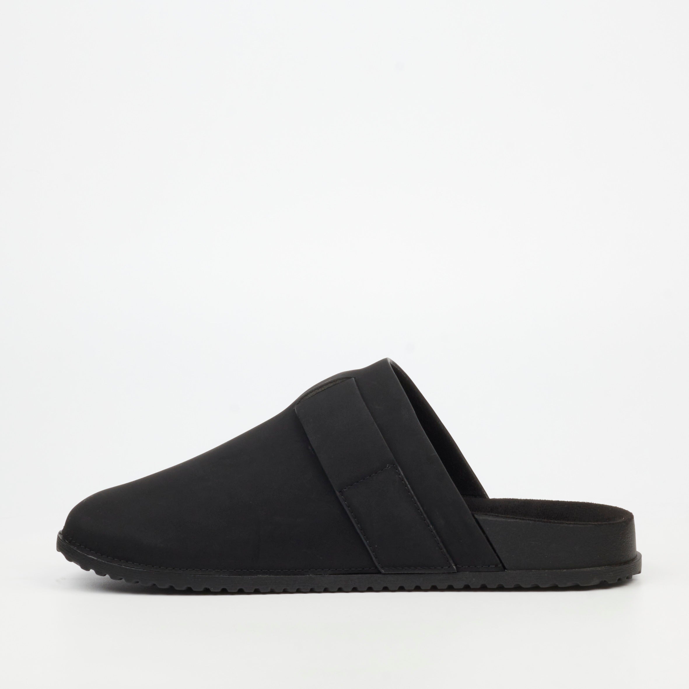 Mazerata Mule 1 Faux Nubuck Shoe - Black footwear Mazerata