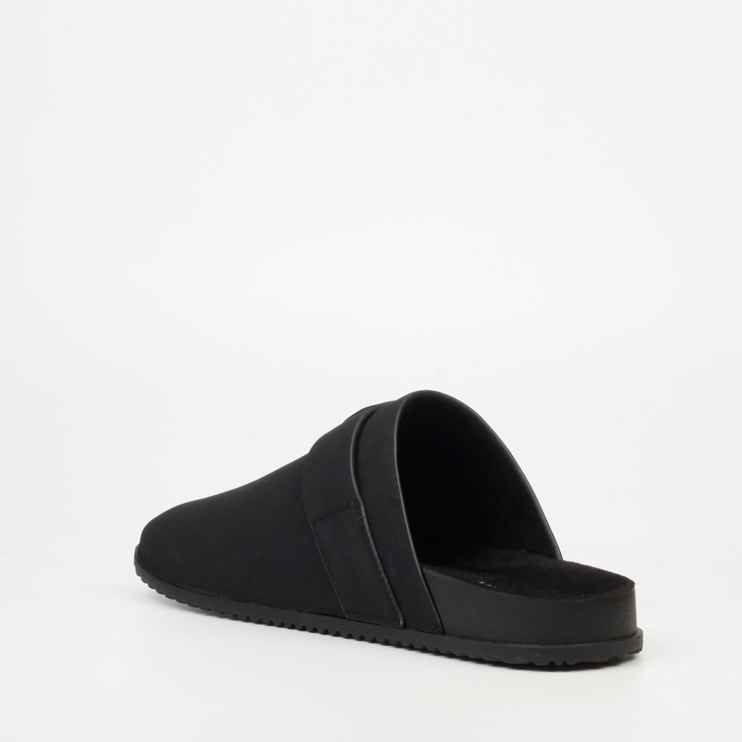 Mazerata Mule 1 Faux Nubuck Shoe - Black footwear Mazerata