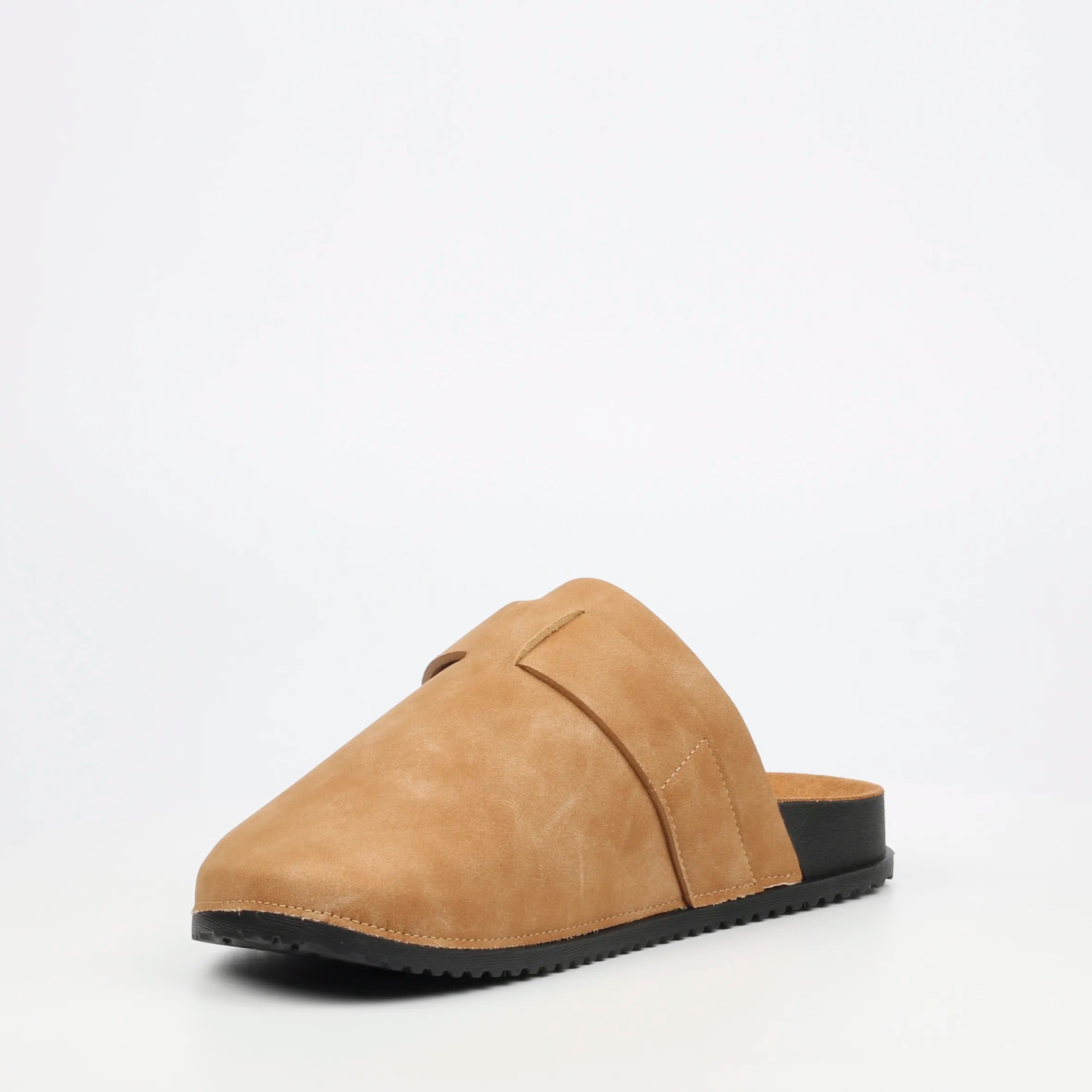Mazerata Mule 1 Faux Nubuck Shoe -  Tan