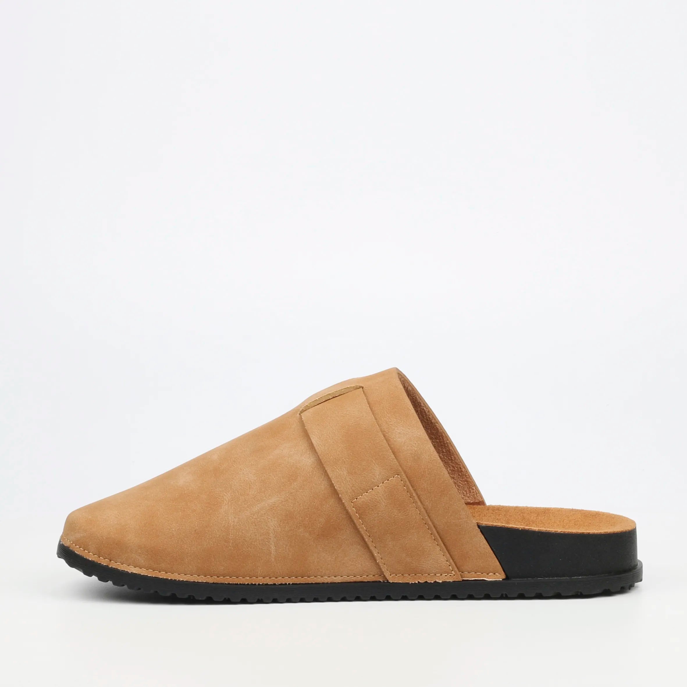 Mazerata Mule 1 Faux Nubuck Shoe -  Tan