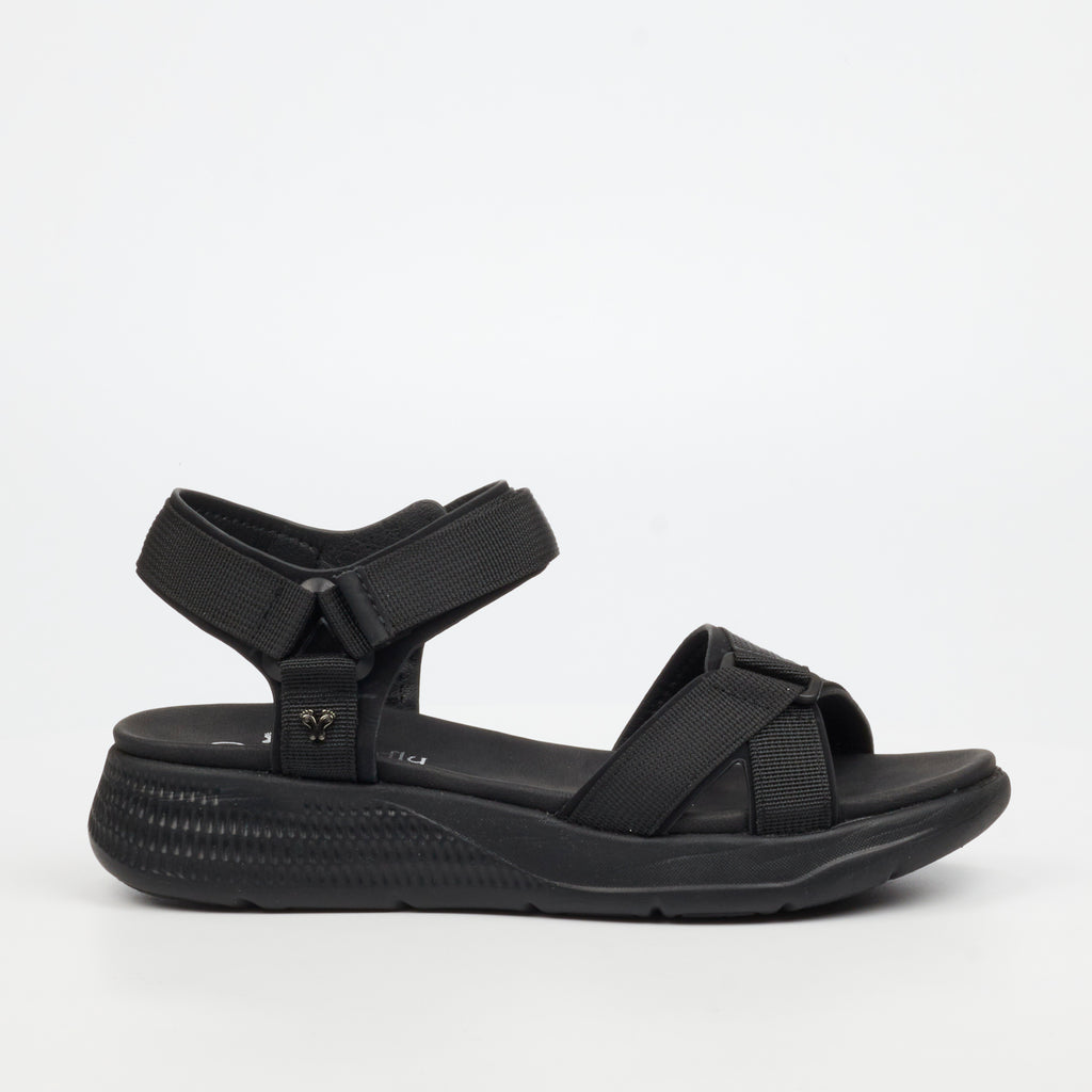 Butterfly Feet Munro 1 Flatform - Black footwear Butterfly Feet