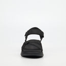 Butterfly Feet Munro 1 Flatform - Black footwear Butterfly Feet