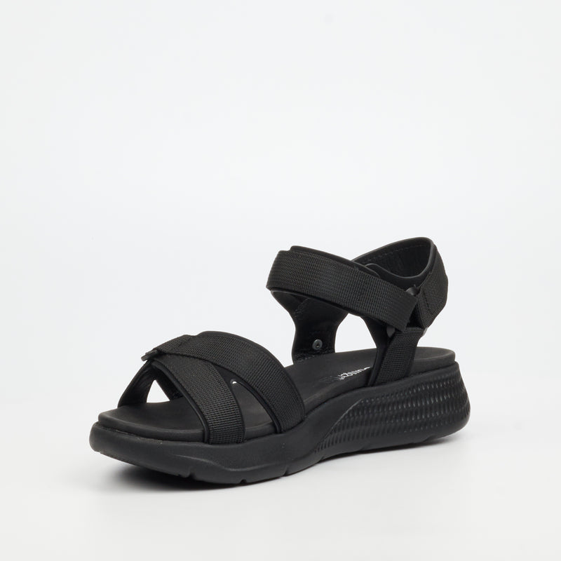 Butterfly Feet Munro 1 Flatform - Black footwear Butterfly Feet