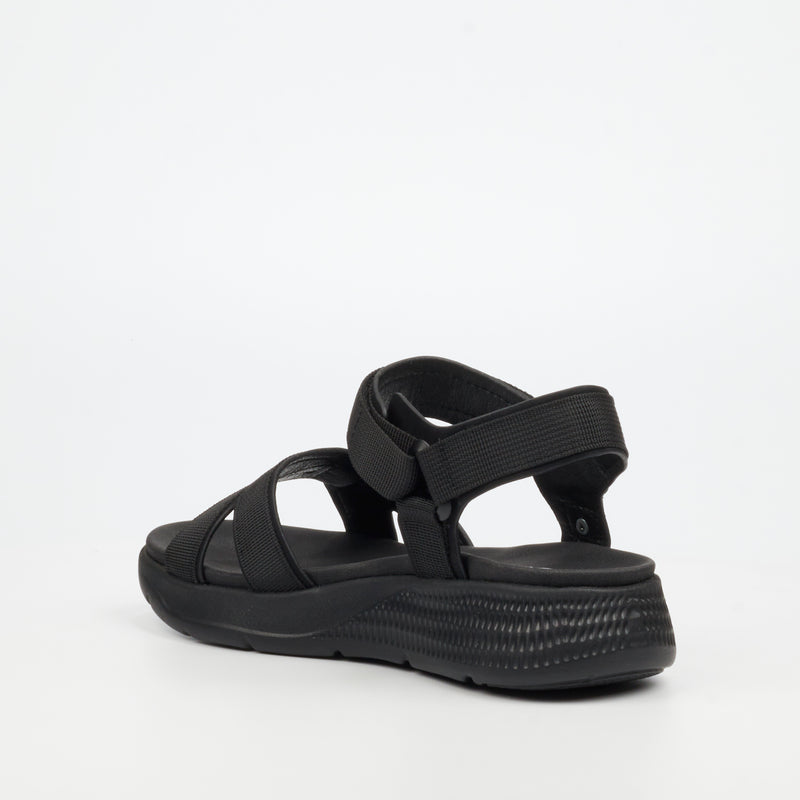 Butterfly Feet Munro 1 Flatform - Black footwear Butterfly Feet