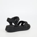 Butterfly Feet Munro 1 Flatform - Black footwear Butterfly Feet