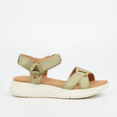Butterfly Feet Munro 1 Flatform - Olive footwear Butterfly Feet