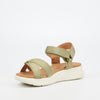 Butterfly Feet Munro 1 Flatform - Olive footwear Butterfly Feet