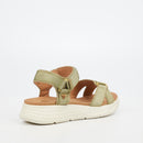 Butterfly Feet Munro 1 Flatform - Olive footwear Butterfly Feet