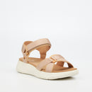 Butterfly Feet Munro 1 Flatform - Taupe footwear Butterfly Feet