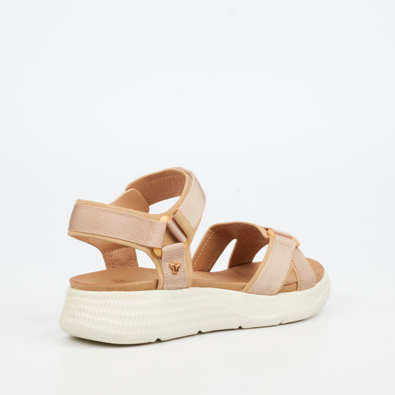 Butterfly Feet Munro 1 Flatform - Taupe footwear Butterfly Feet
