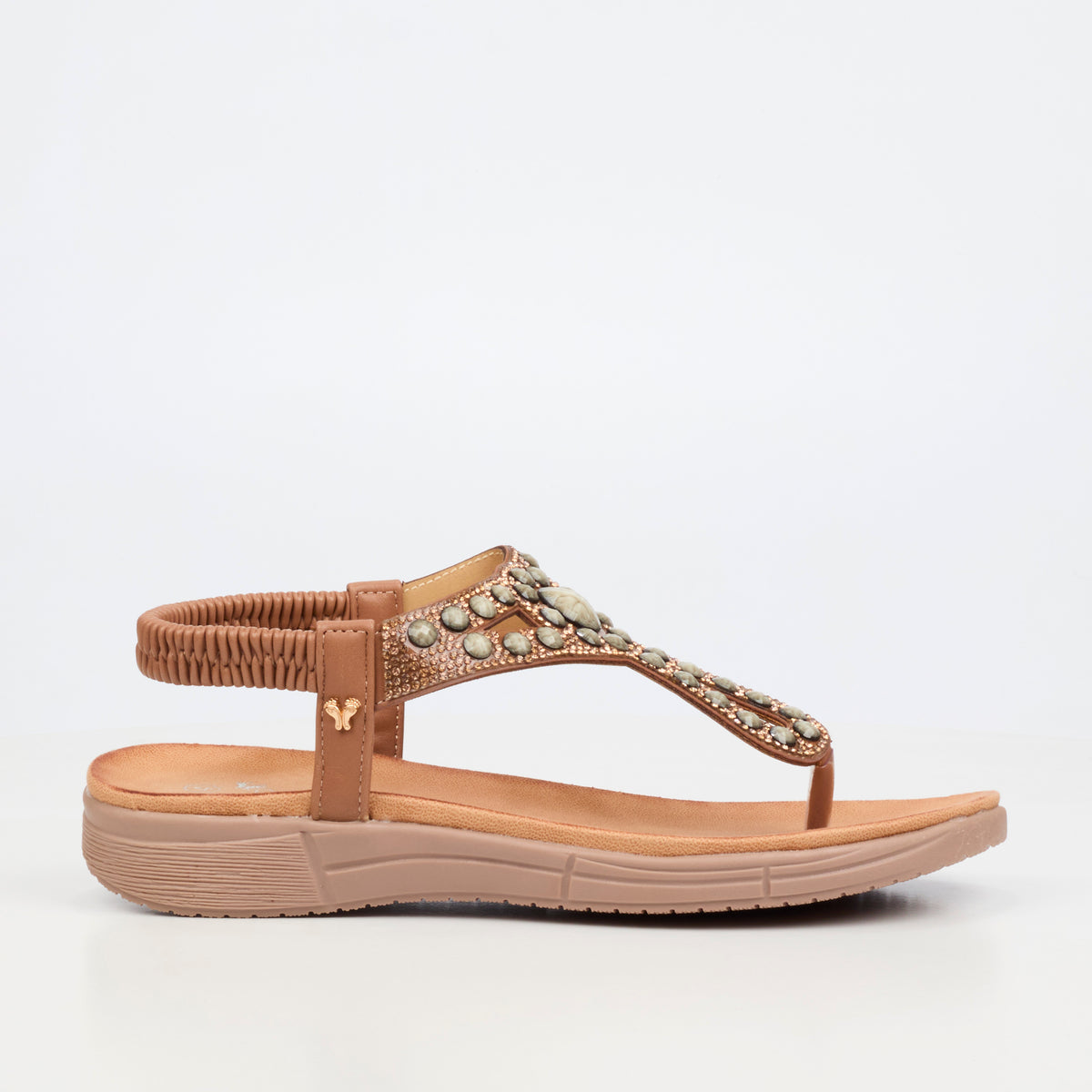 Butterfly Feet Mylee 1 Flat Sandals - Taupe
