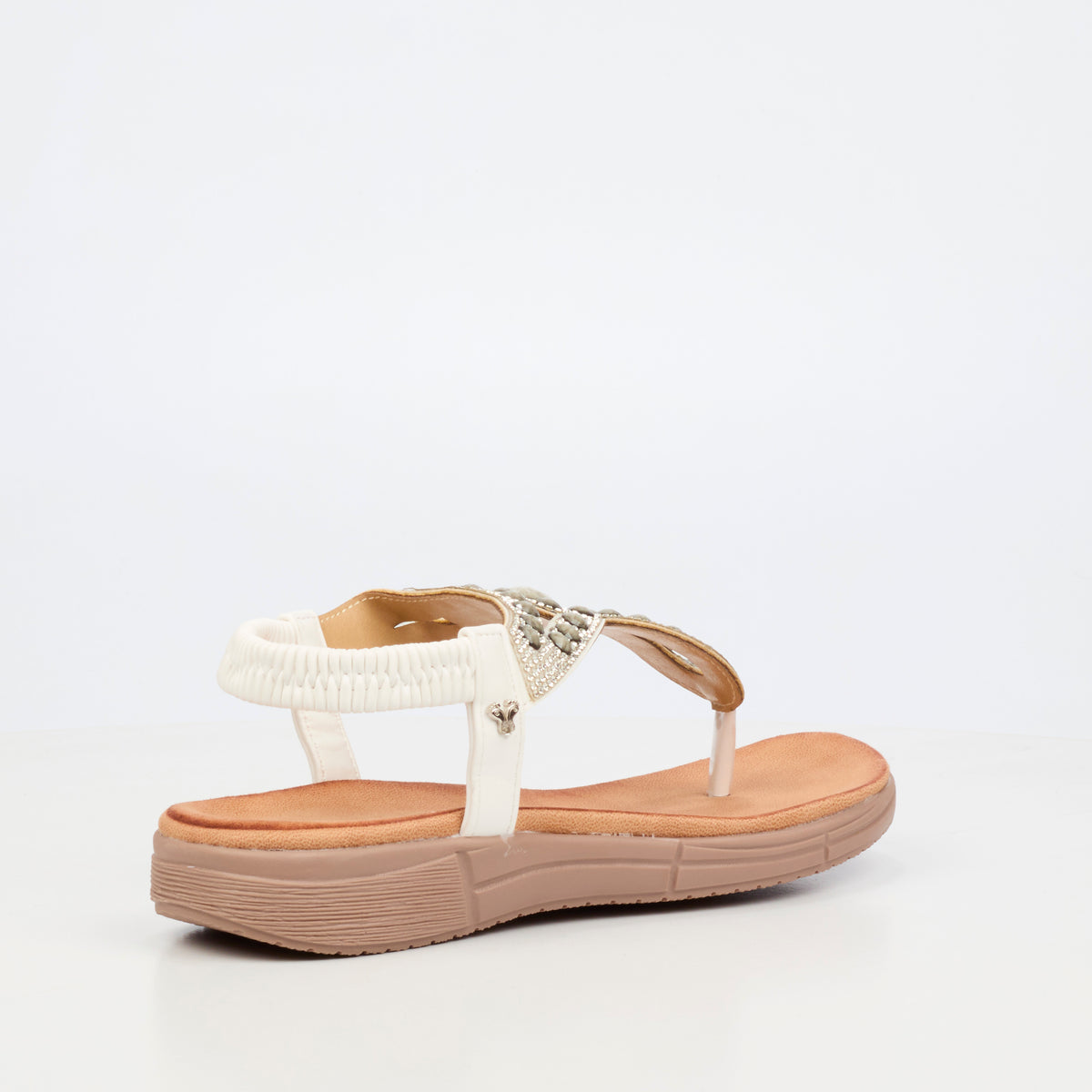 Butterfly Feet Mylee 1 Flat Sandals - White