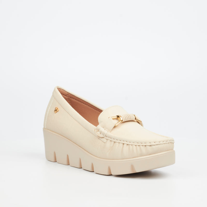 Butterfly Feet Napea 1 Wedge - Ivory footwear Butterfly Feet