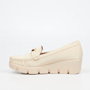 Butterfly Feet Napea 1 Wedge - Ivory footwear Butterfly Feet