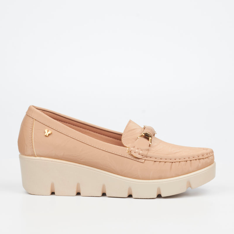 Butterfly Feet Napea 1 Wedge - Nude footwear Butterfly Feet