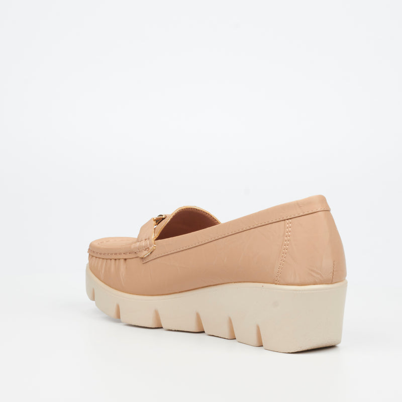 Butterfly Feet Napea 1 Wedge - Nude footwear Butterfly Feet