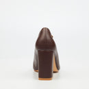 Miss Black Nell 1 Court - Chocolate footwear Miss Black