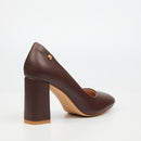Miss Black Nell 1 Court - Chocolate footwear Miss Black