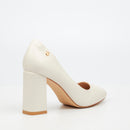 Miss Black Nell 1 Court - White footwear Miss Black