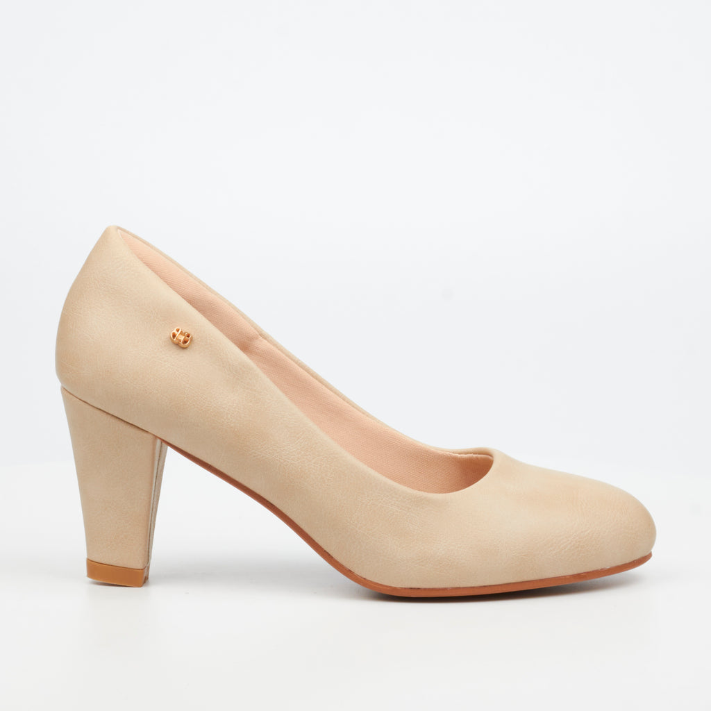 Butterfly Classics Nerina 1 Faux Leather High Courts - Beige footwear Butterfly Classics