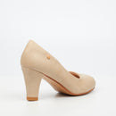 Butterfly Classics Nerina 1 Faux Leather High Courts – Beige footwear Butterfly Classics