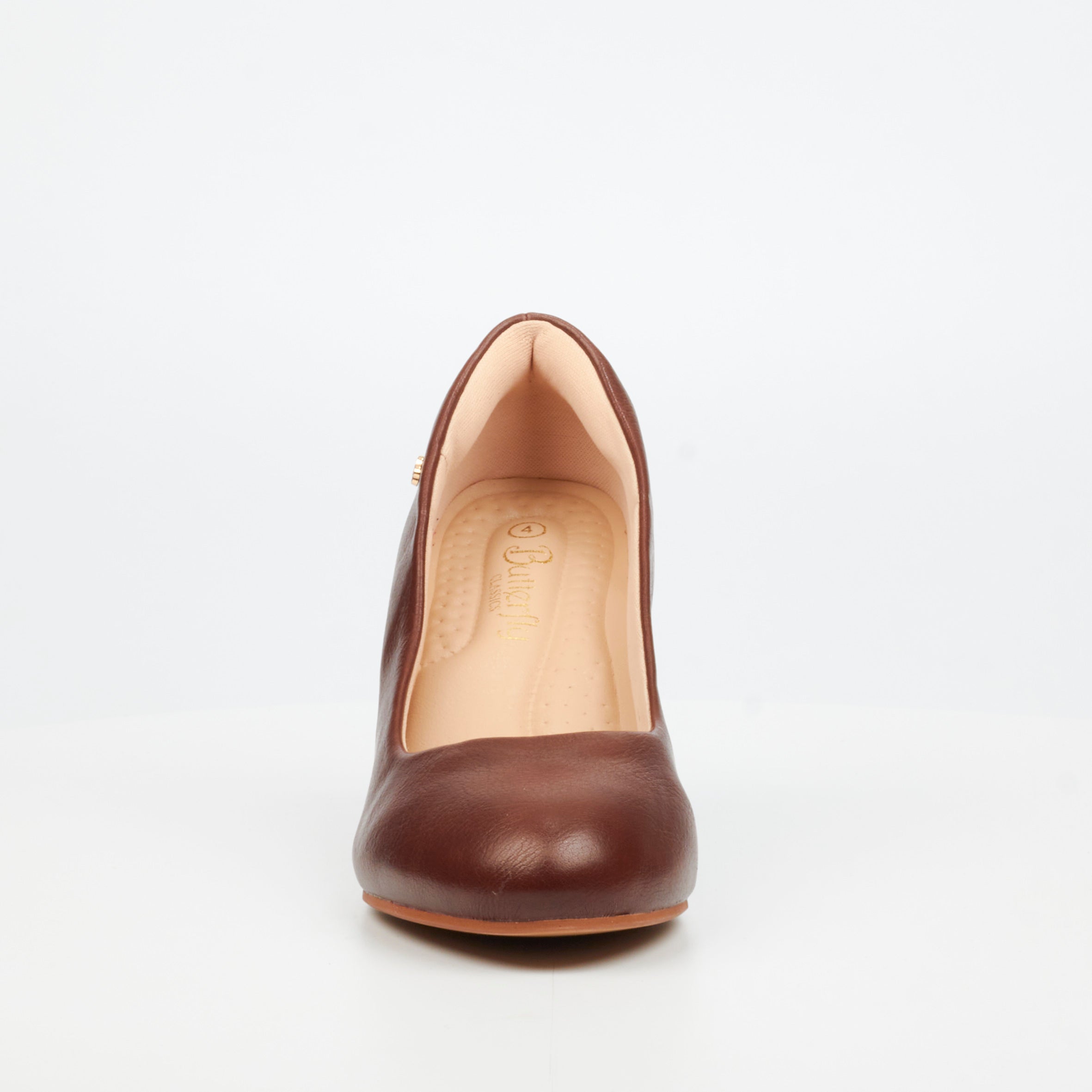 Butterfly Classics Nerina 1 Faux Leather High Courts - Tan footwear Butterfly Classics