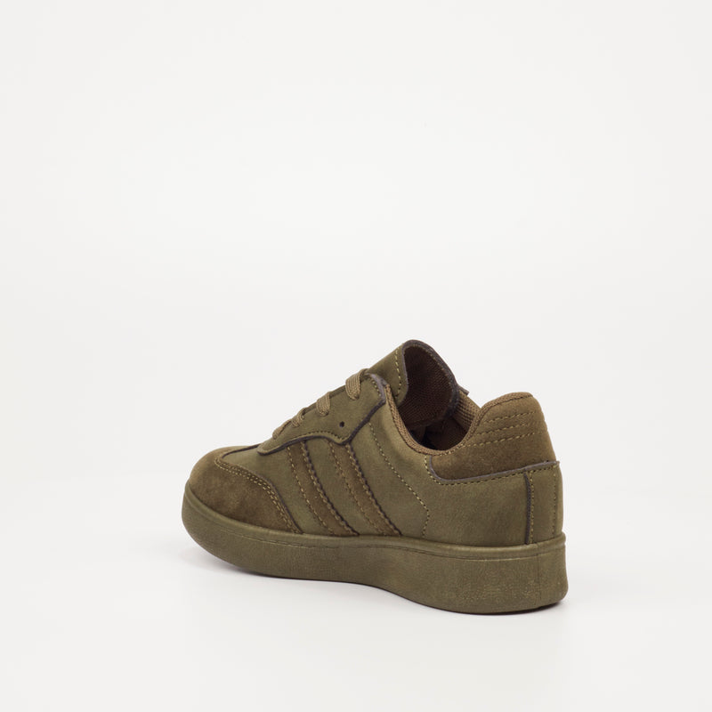 Urbanart Neves 1 Faux Nubuck / Faux Suede Sneaker - Olive (youth) footwear UBRT   